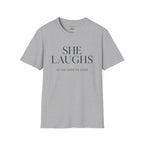 She laughs