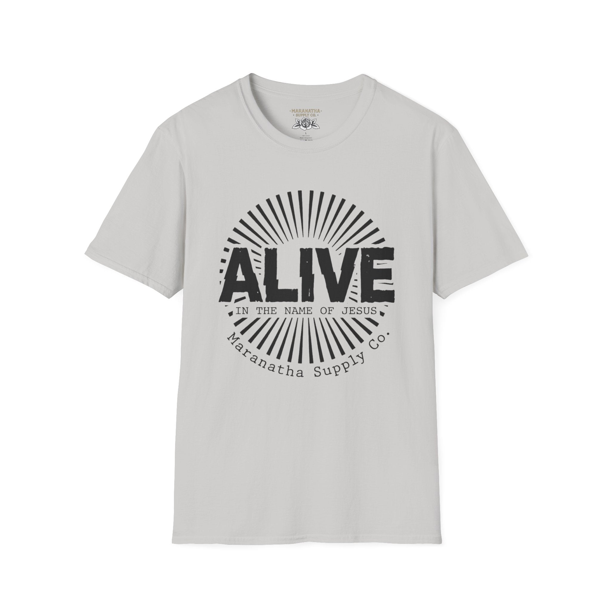Alive in the name of Jesus Branded