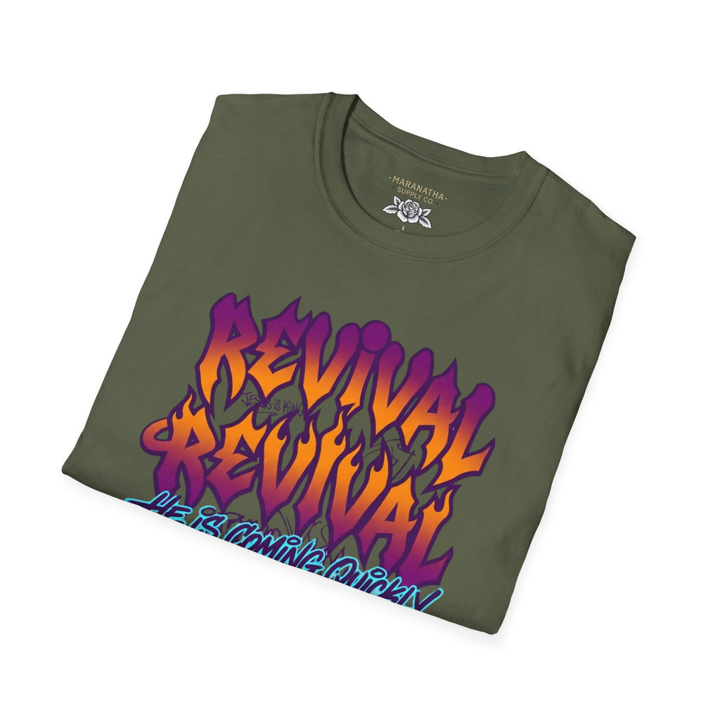 Revival He is coming quickly graffiti multicolor