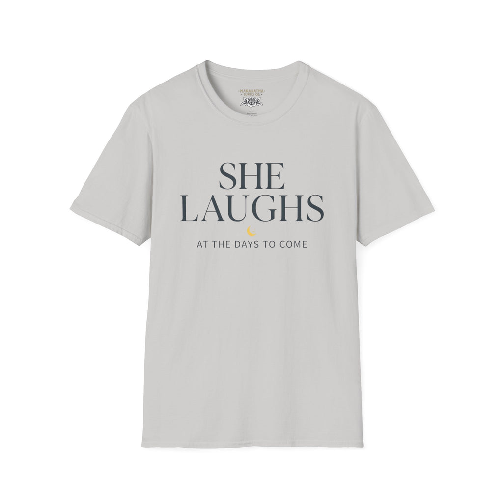 She laughs