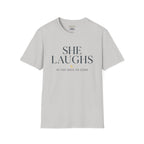 She laughs