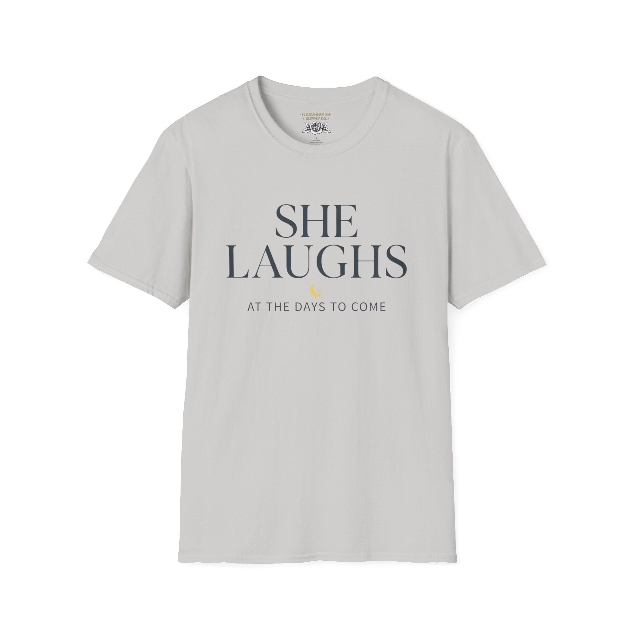 She laughs