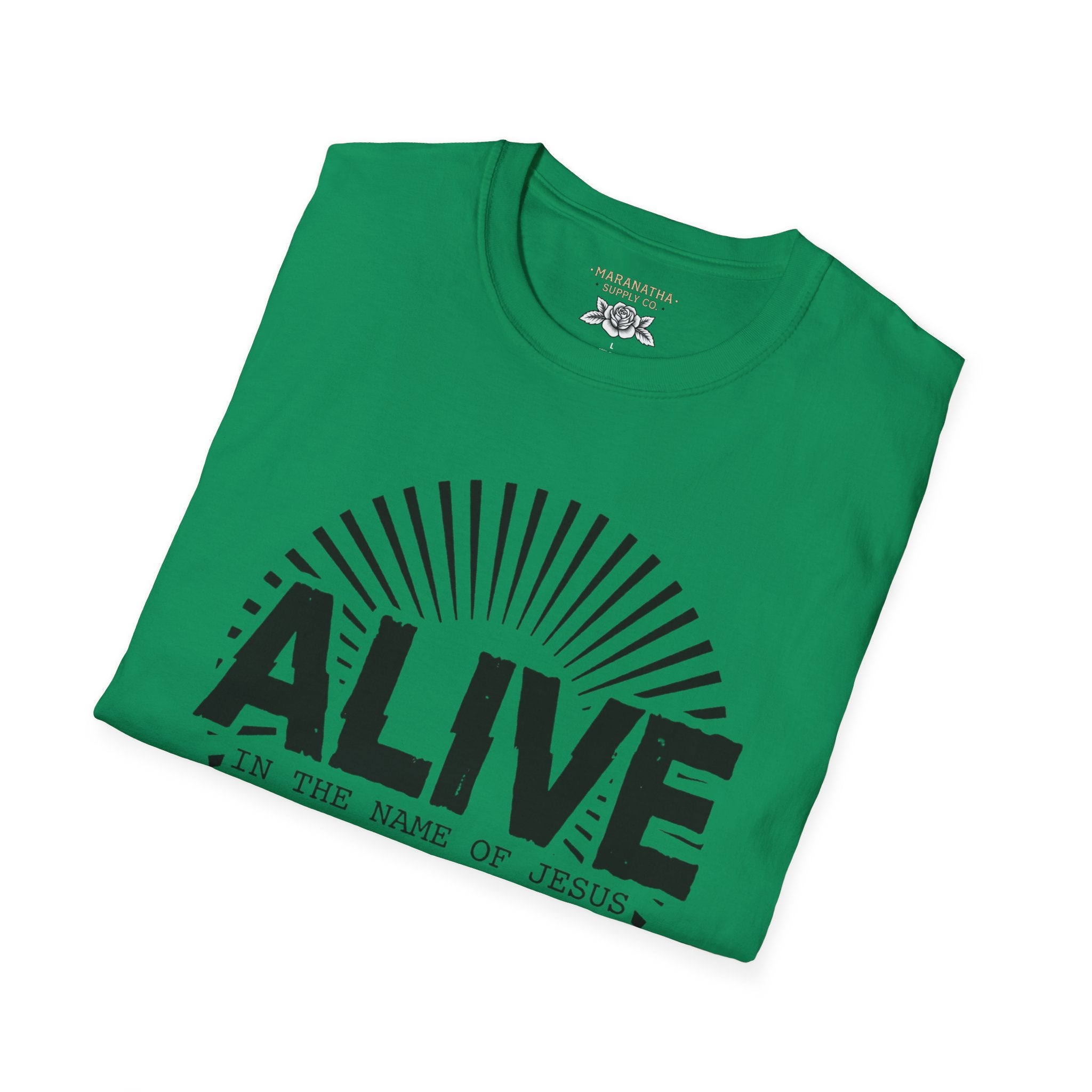 Alive in the name of Jesus Branded