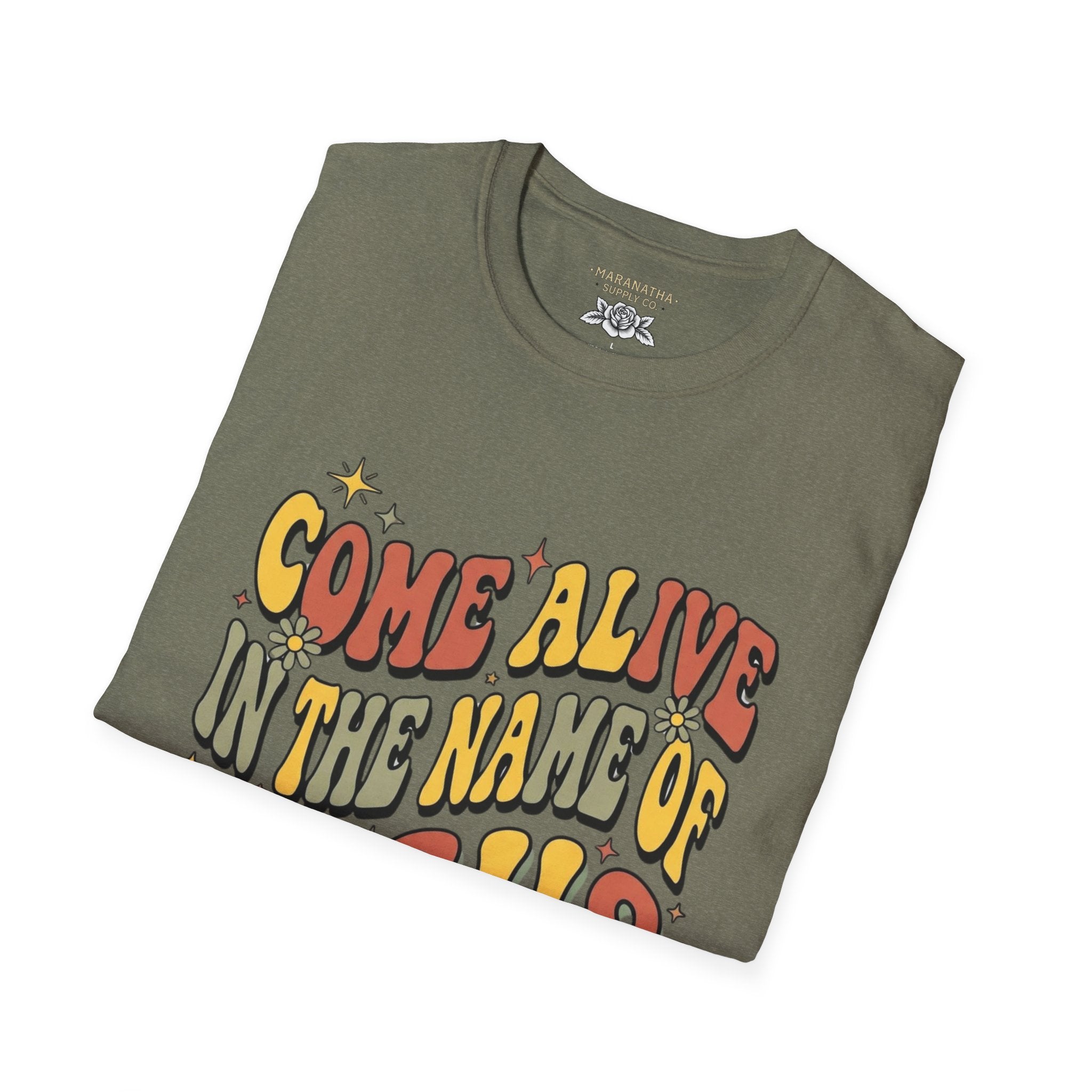 Come alive in the name of Jesus retro