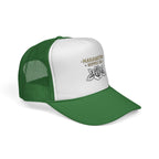 Maranatha Supply Co. Floral Trucker Hat — Vintage Rose Mesh Cap