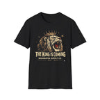 The King Is Coming Lion T-Shirt — Roaring Crown Graphic Tee