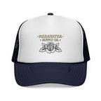 Maranatha Supply Co. Floral Trucker Hat — Vintage Rose Mesh Cap