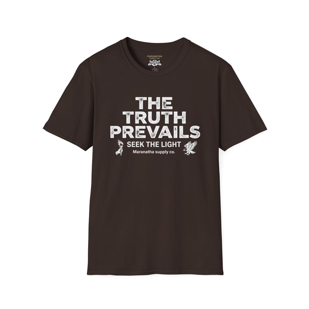 The Truth Prevails Graphic T-Shirt — "Seek The Light" Inspirational Tee