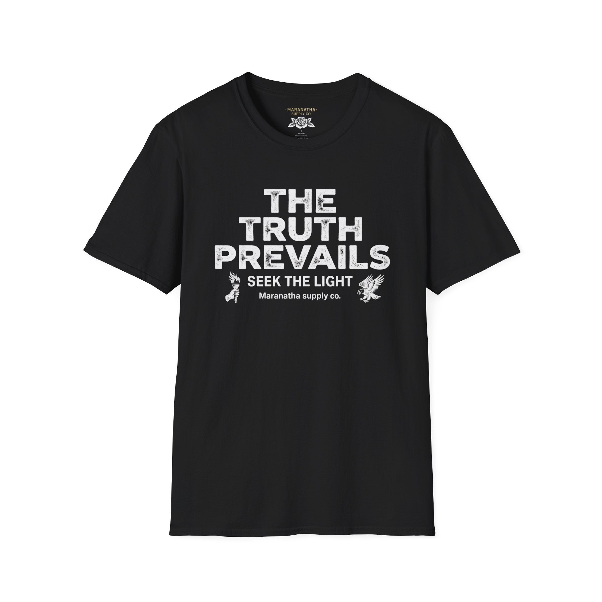 The Truth Prevails Graphic T-Shirt — "Seek The Light" Inspirational Tee