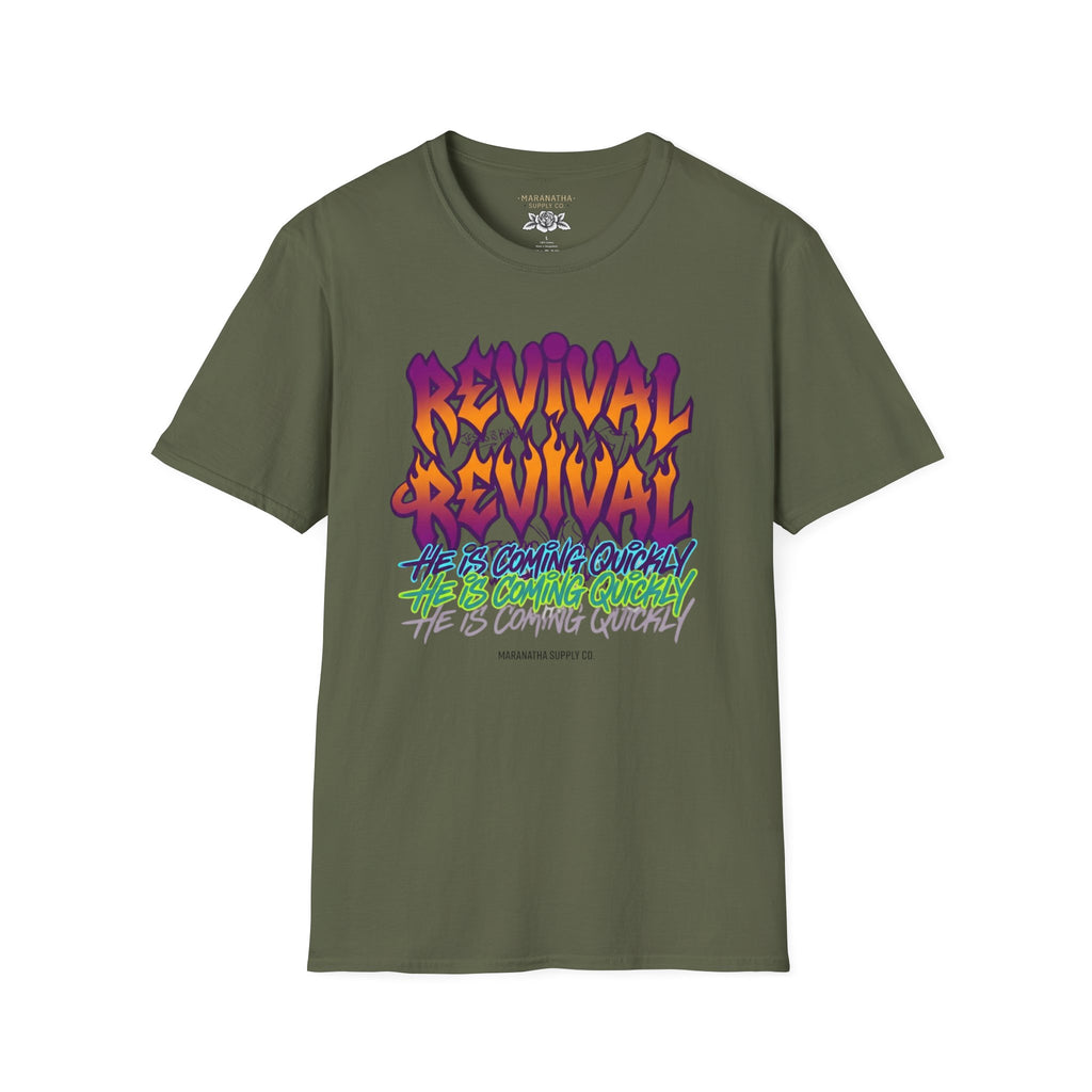 Revival He is coming quickly graffiti multicolor