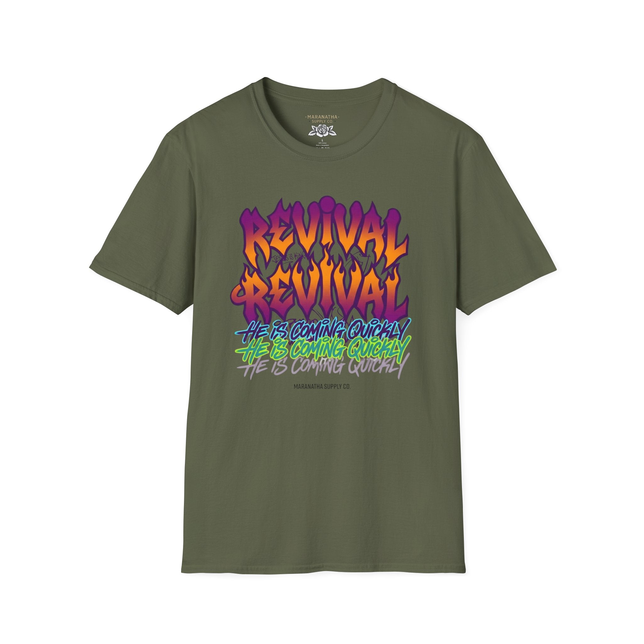 Revival He is coming quickly graffiti multicolor