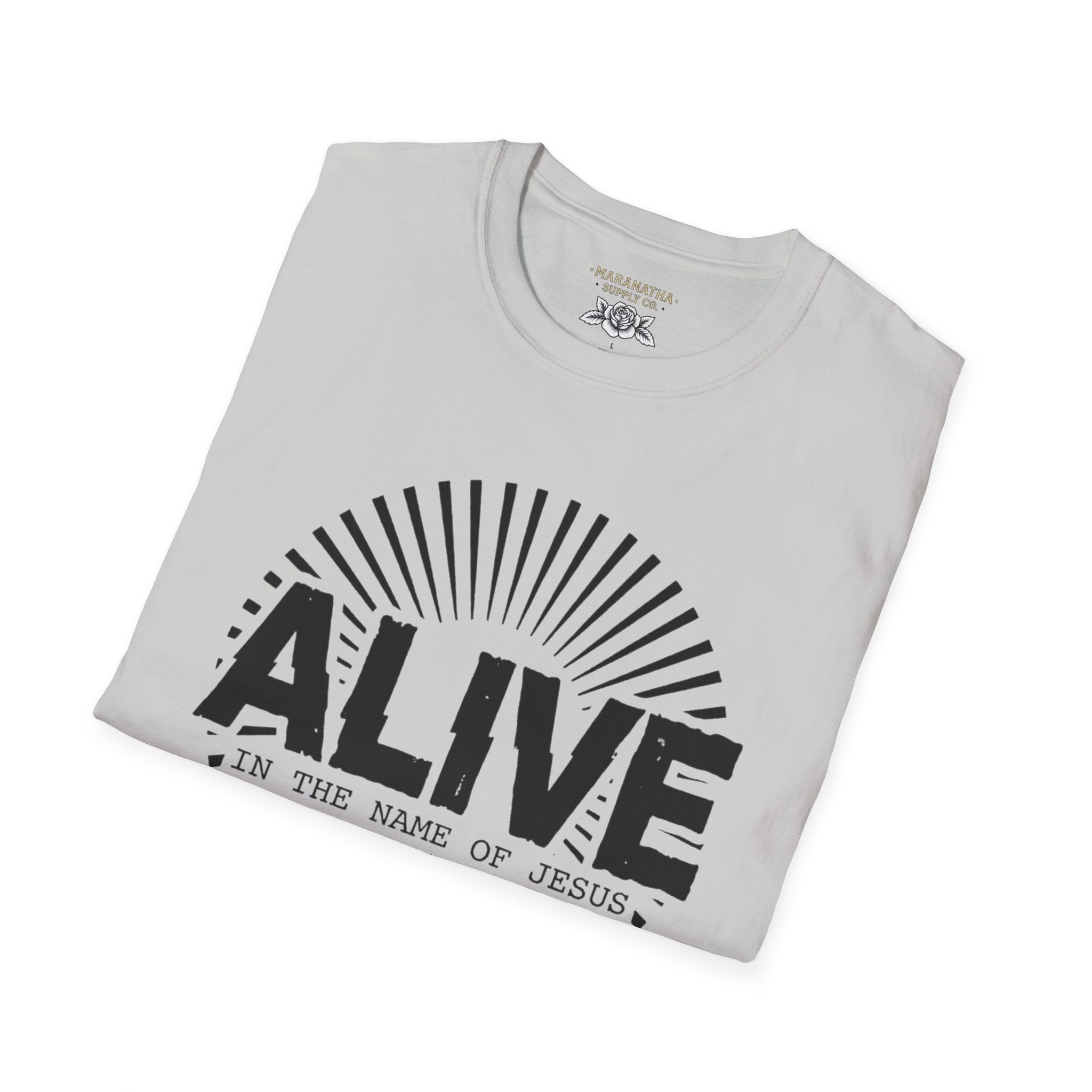 Alive in the name of Jesus Branded
