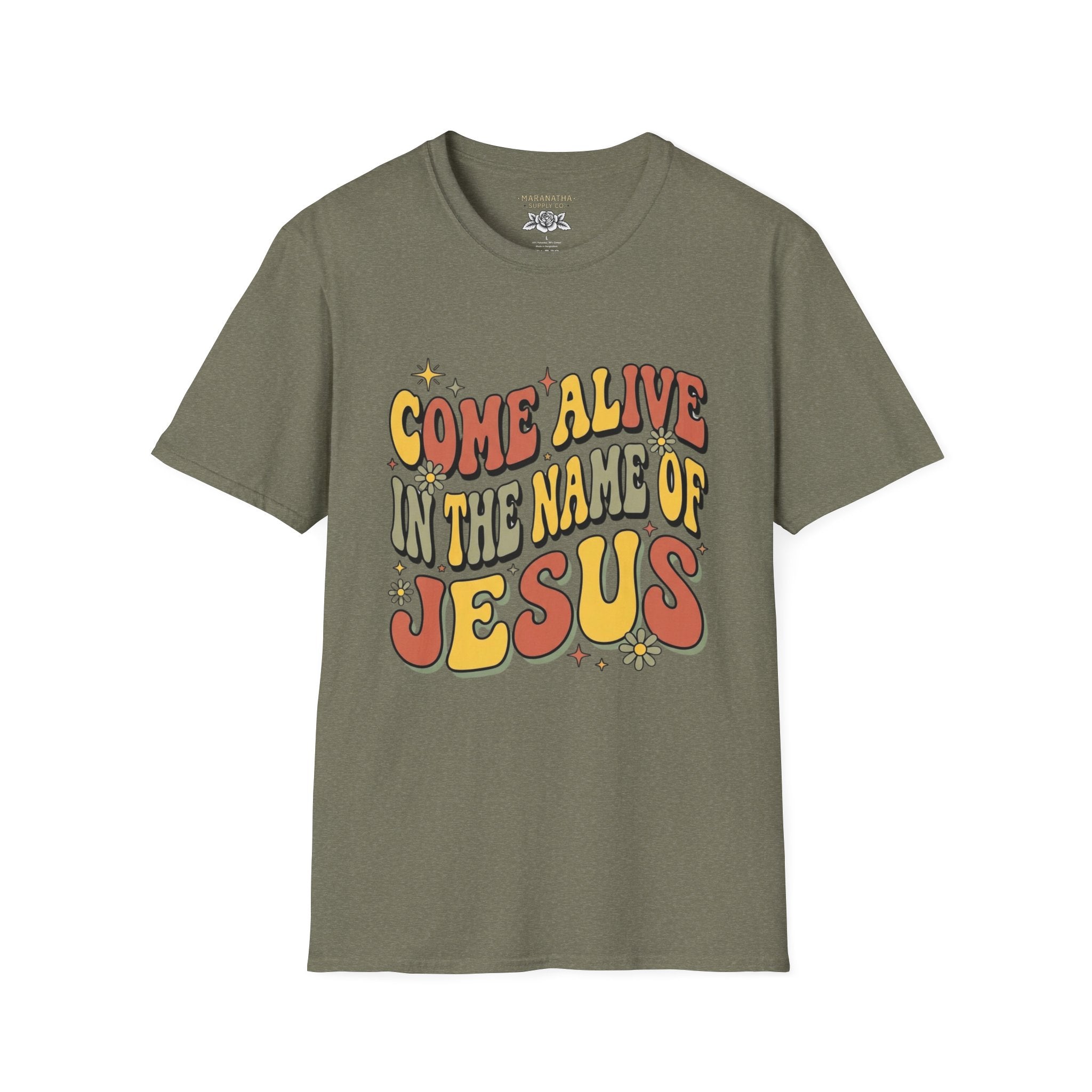 Come alive in the name of Jesus retro