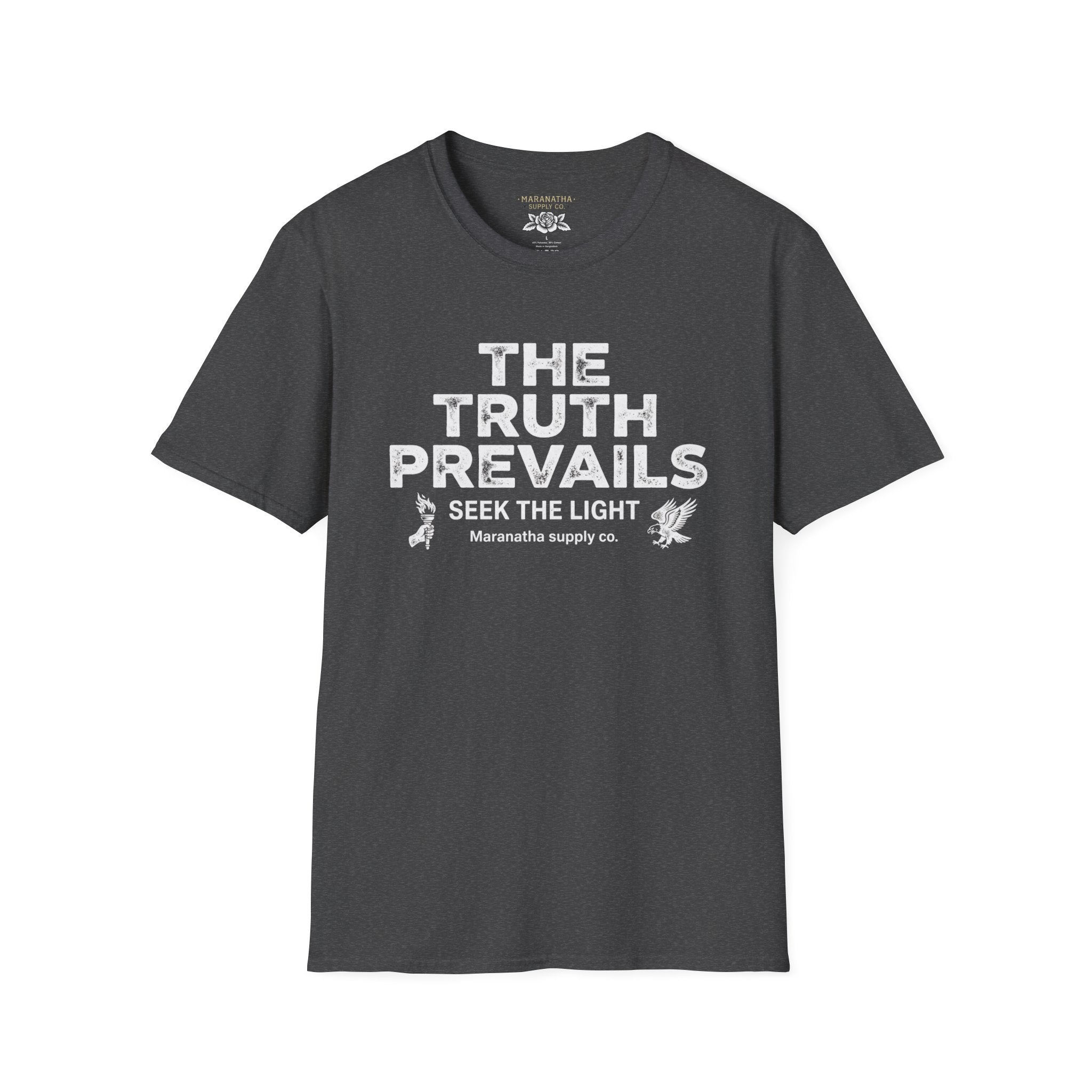 The Truth Prevails Graphic T-Shirt — "Seek The Light" Inspirational Tee