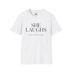 She laughs