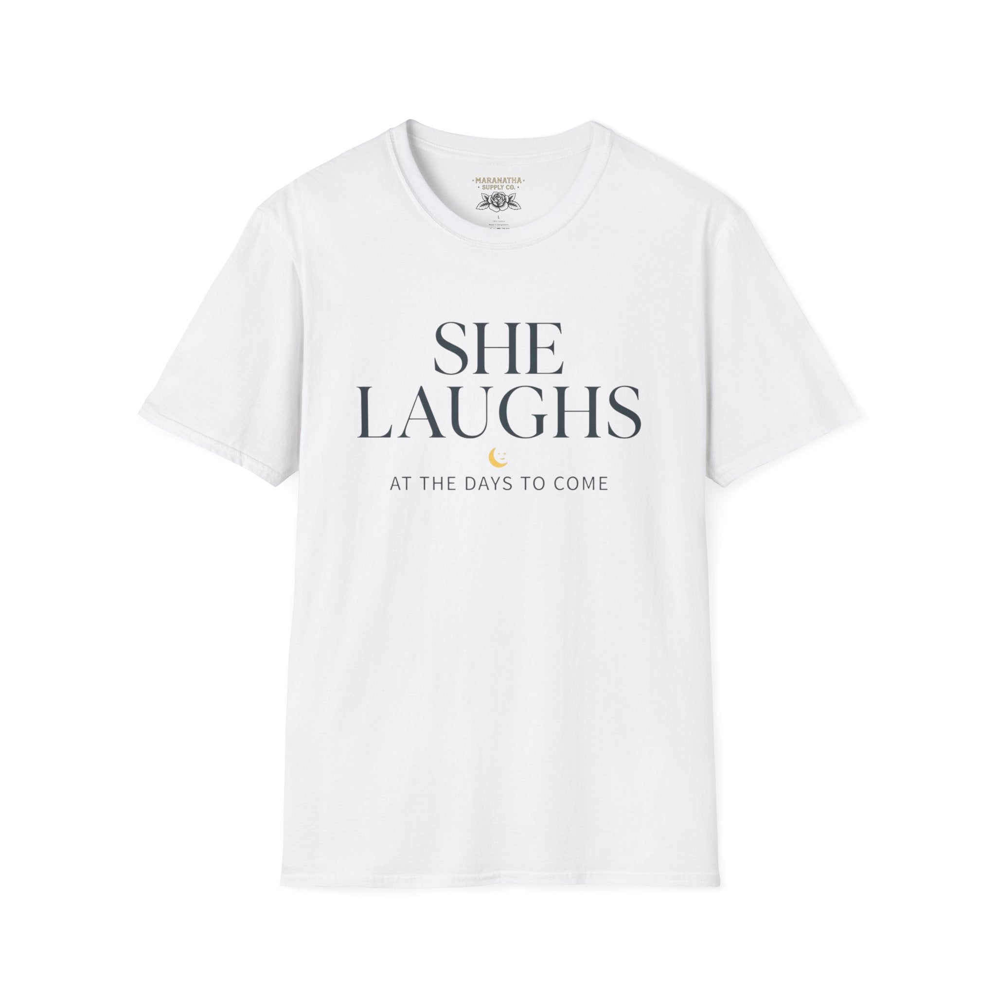 She laughs