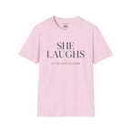 She laughs