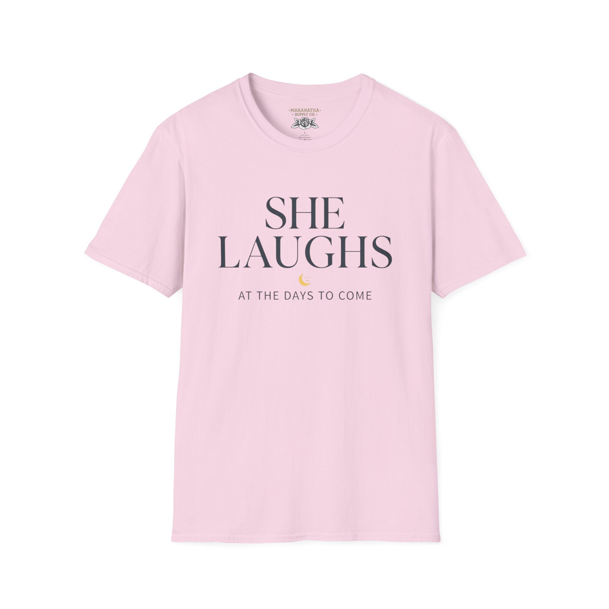 She laughs