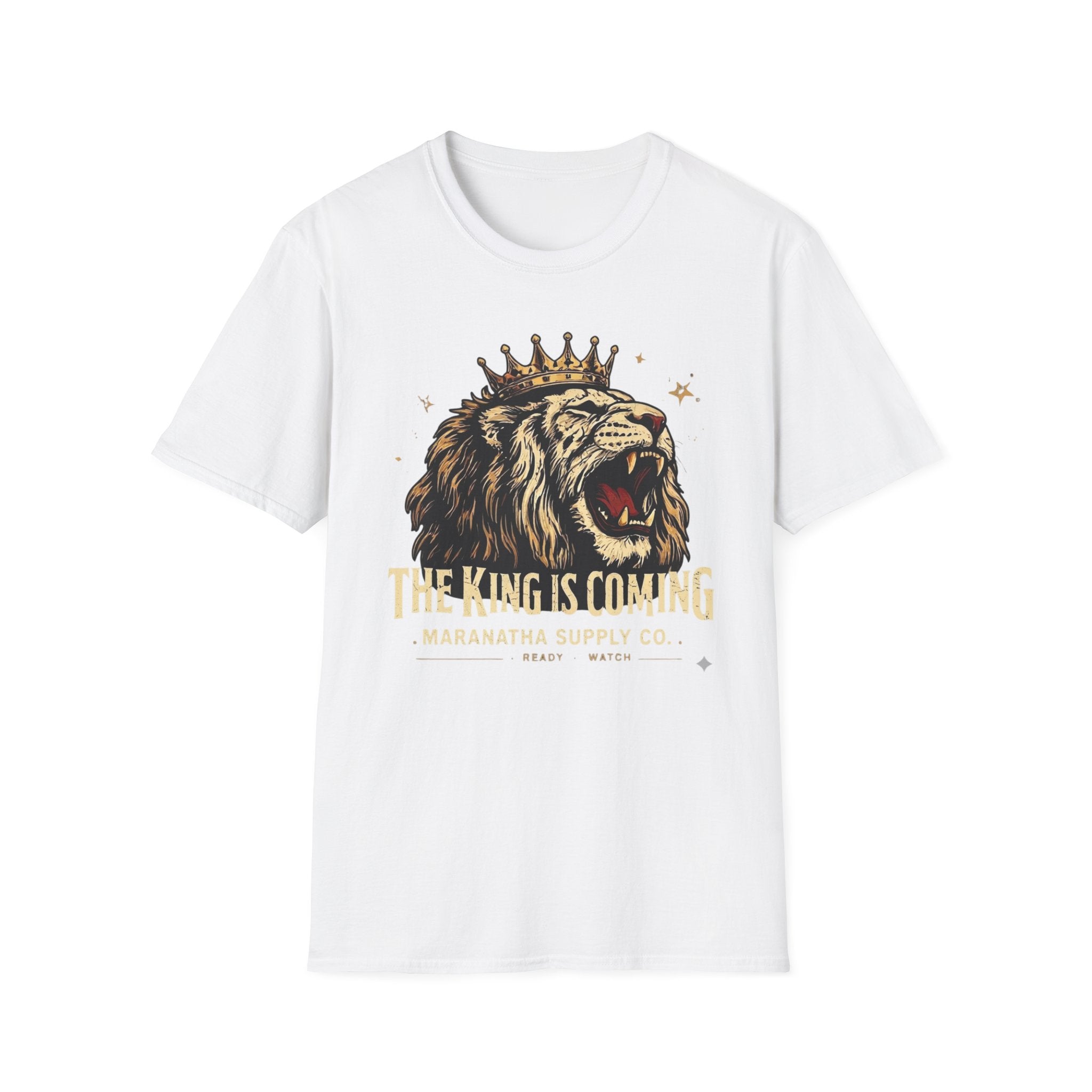The King Is Coming Lion T-Shirt — Roaring Crown Graphic Tee