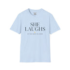 She laughs