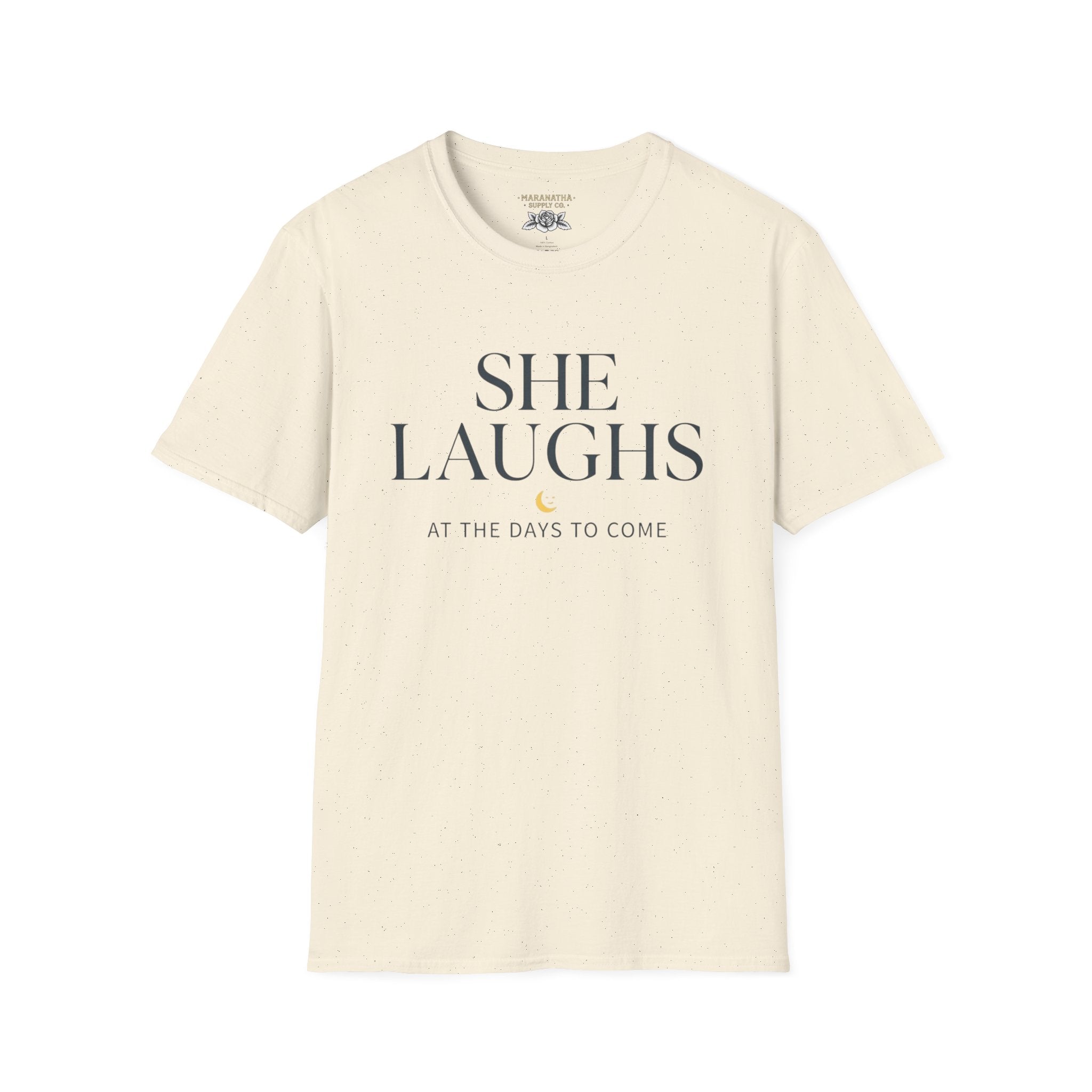 She laughs