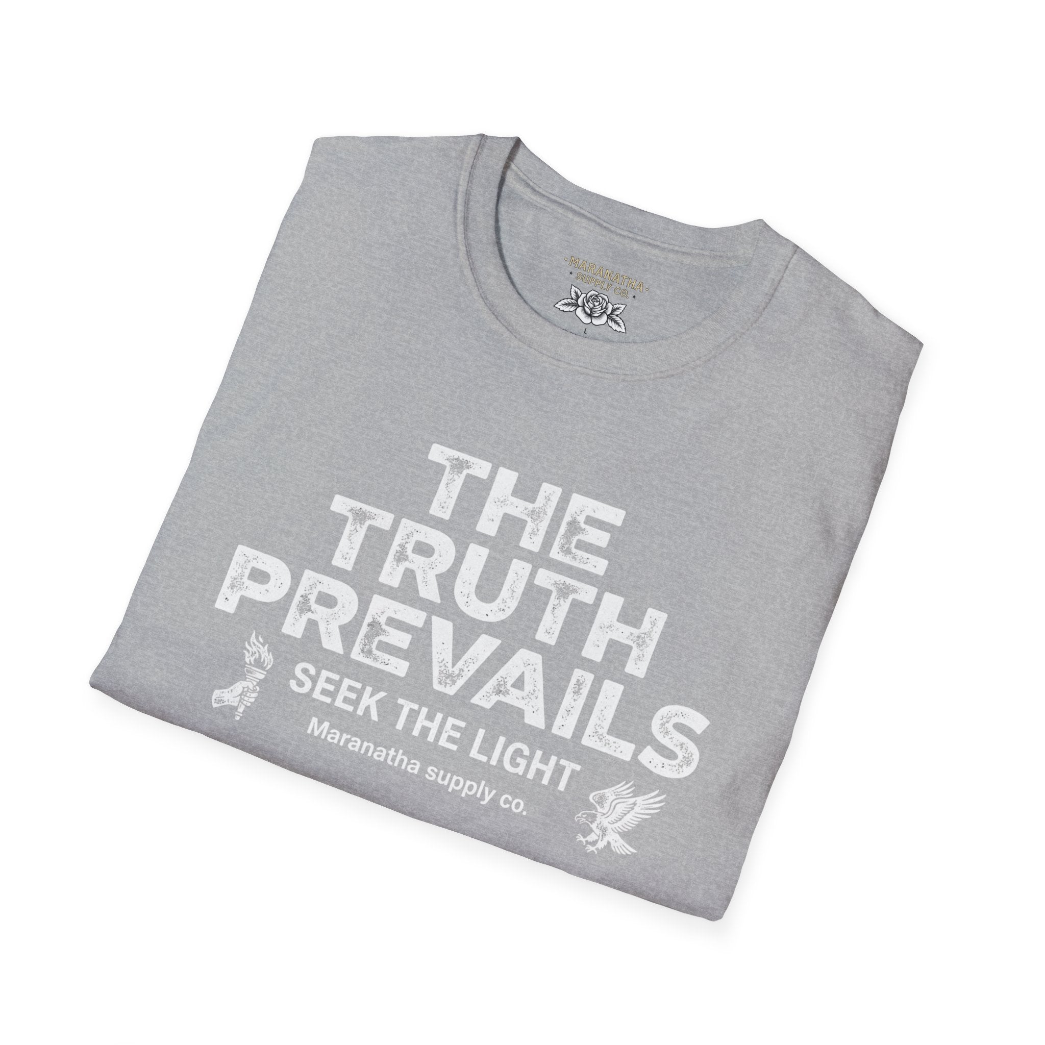 The Truth Prevails Graphic T-Shirt — "Seek The Light" Inspirational Tee