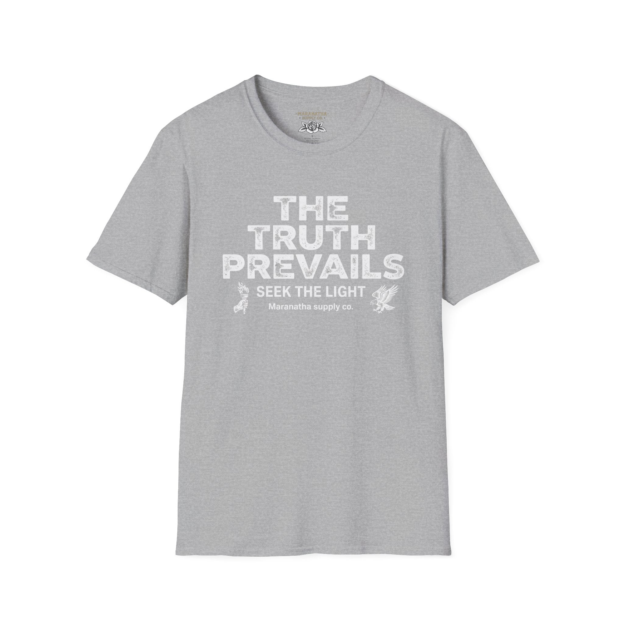 The Truth Prevails Graphic T-Shirt — "Seek The Light" Inspirational Tee
