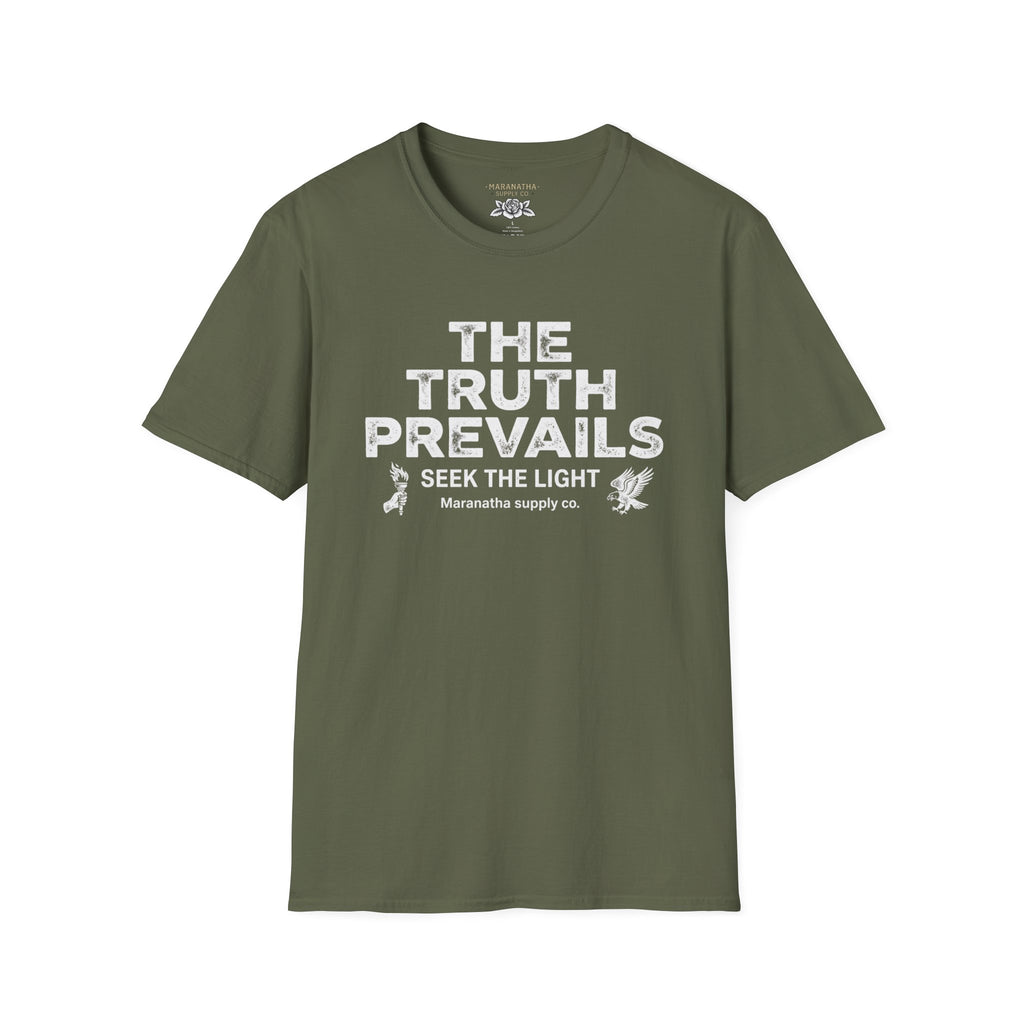 The Truth Prevails Graphic T-Shirt — "Seek The Light" Inspirational Tee
