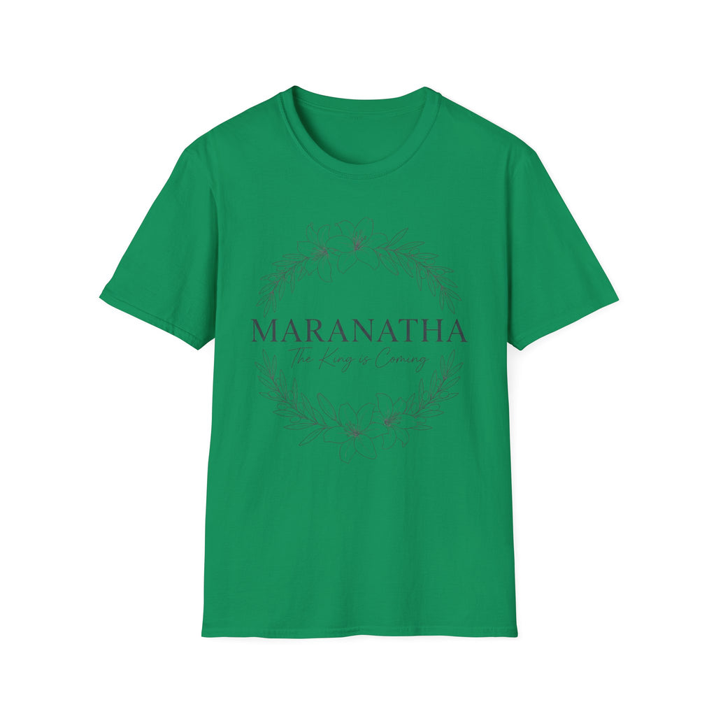 Maranatha the king is coming wreath