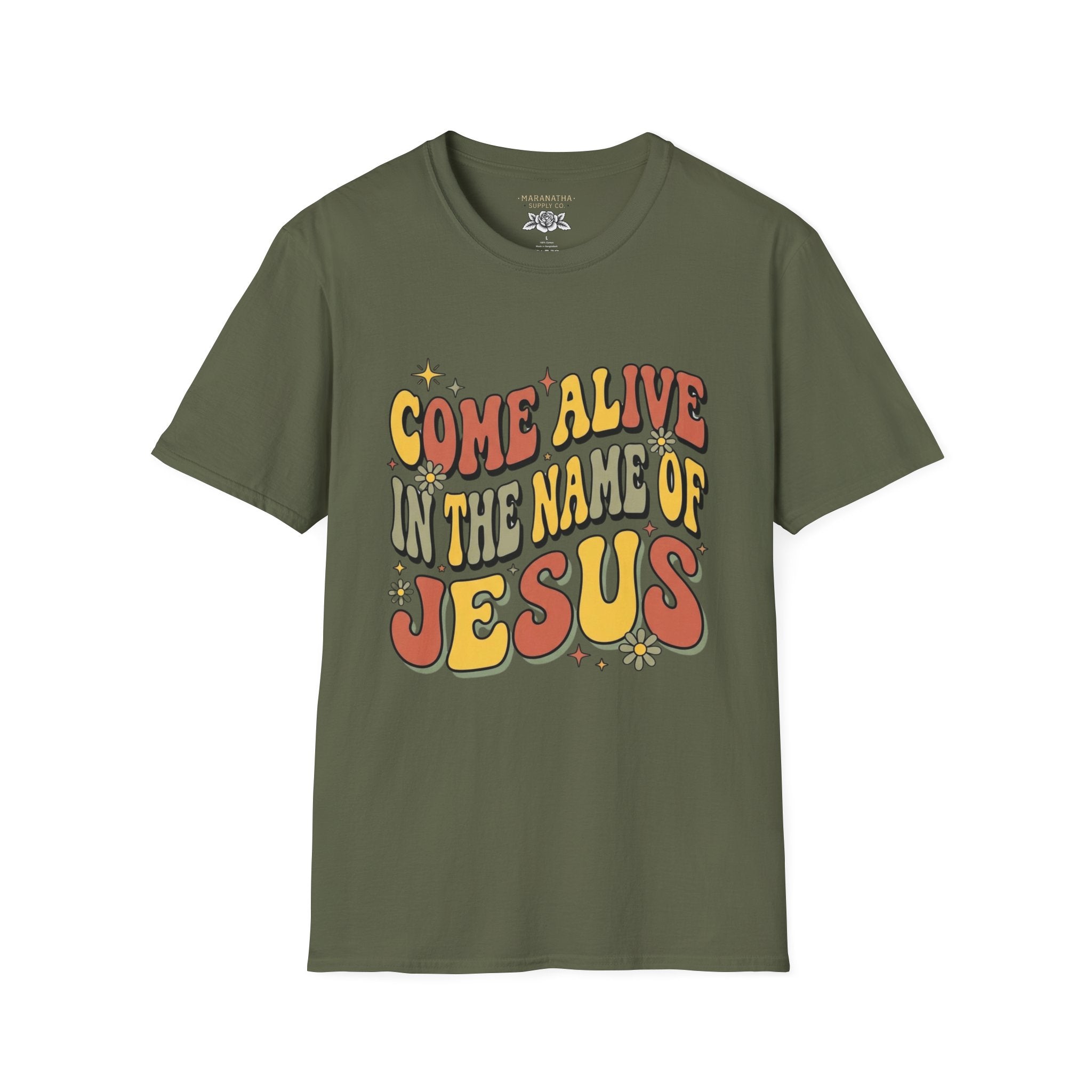 Come alive in the name of Jesus retro