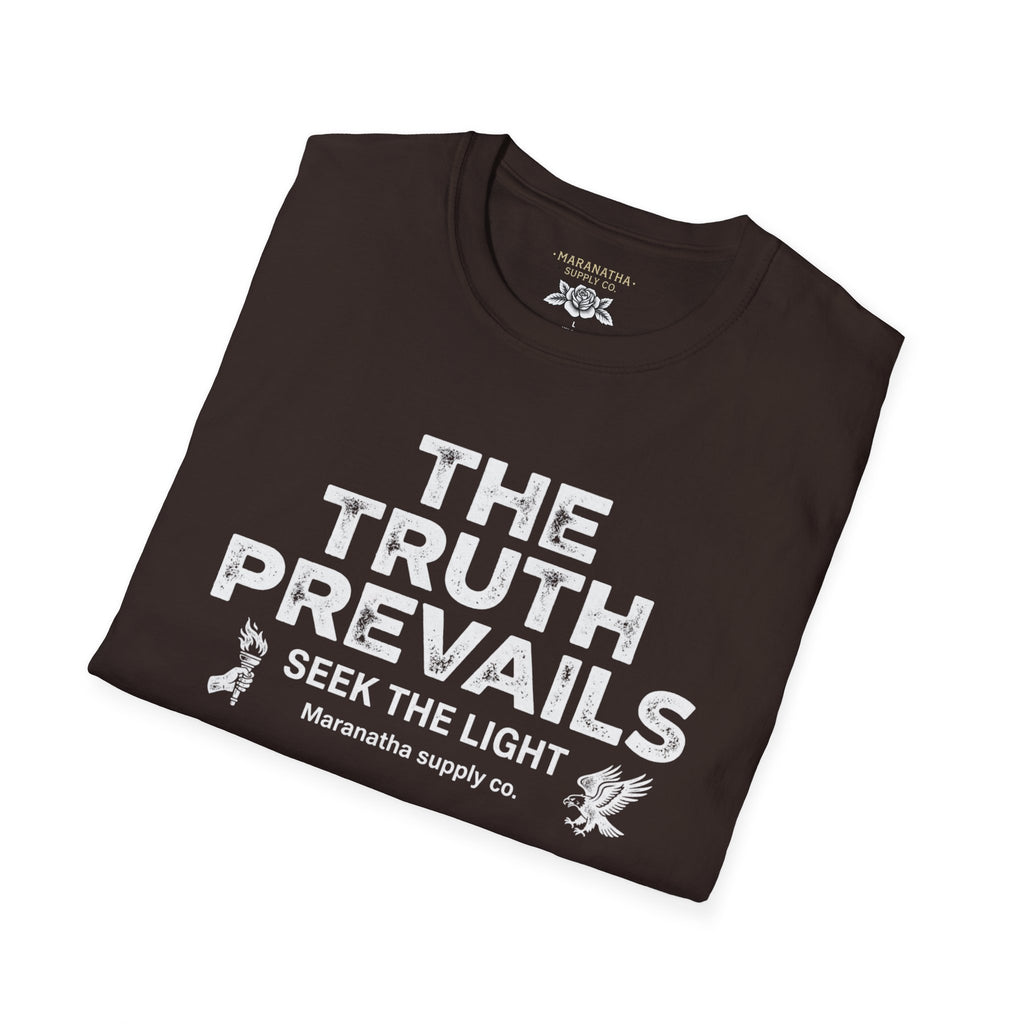The Truth Prevails Graphic T-Shirt — "Seek The Light" Inspirational Tee