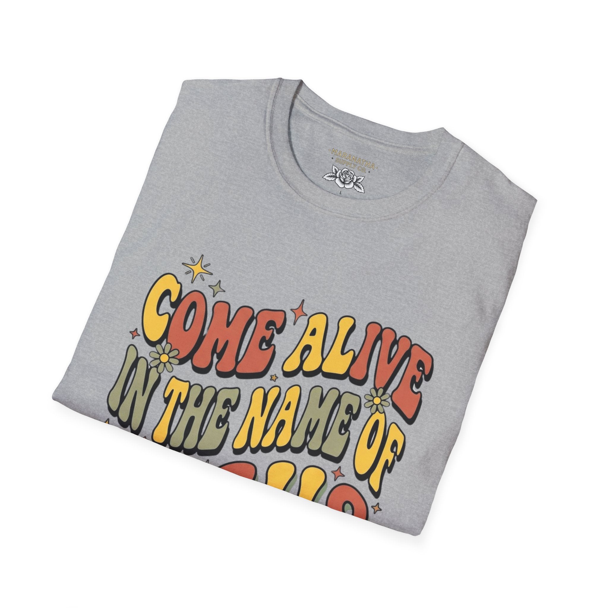 Come alive in the name of Jesus retro