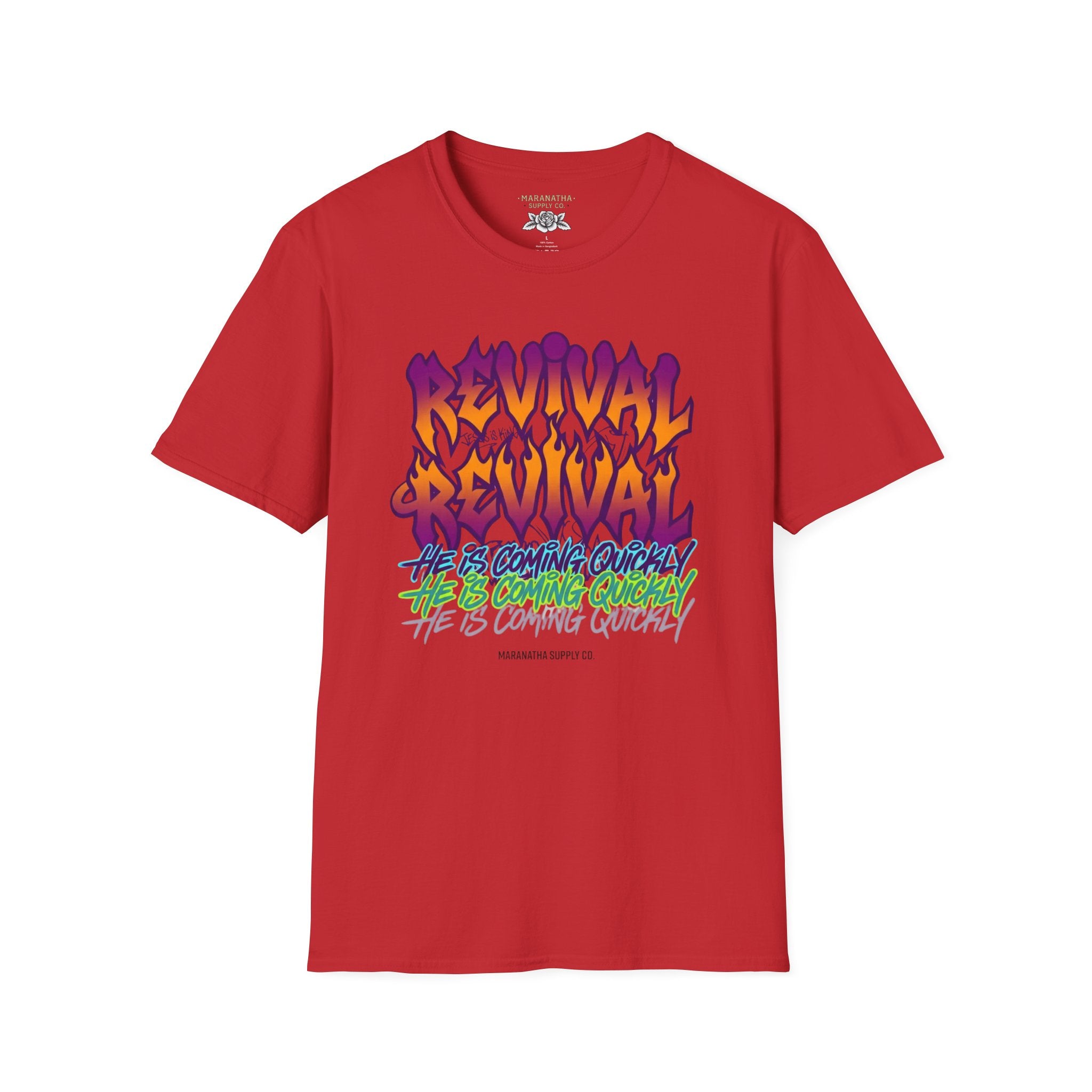Revival He is coming quickly graffiti multicolor