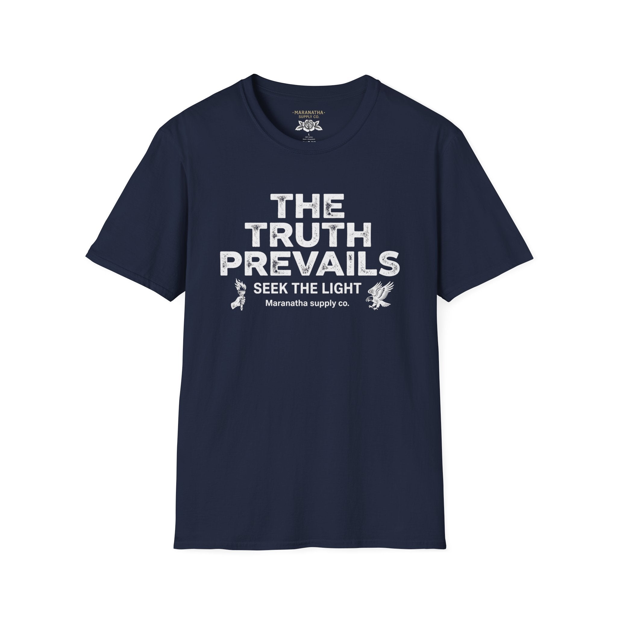 The Truth Prevails Graphic T-Shirt — "Seek The Light" Inspirational Tee