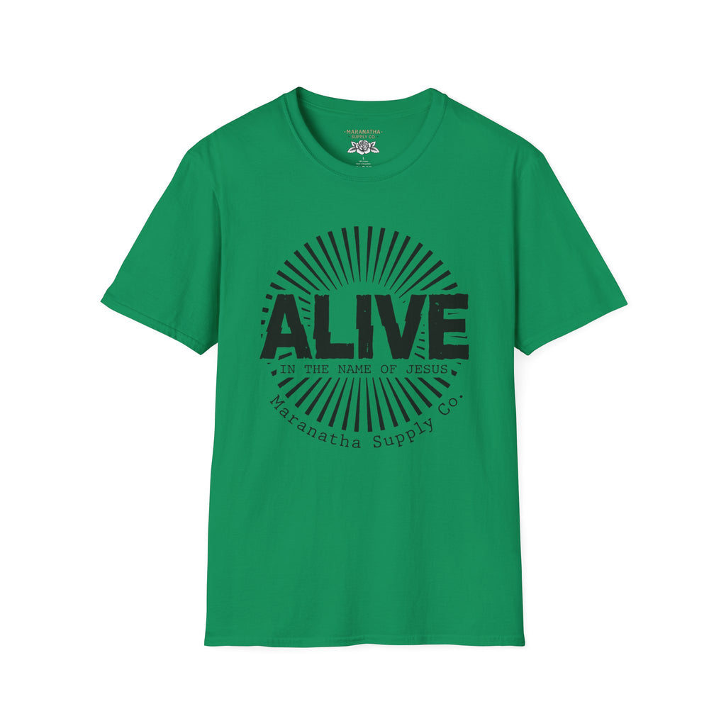 Alive in the name of Jesus Branded