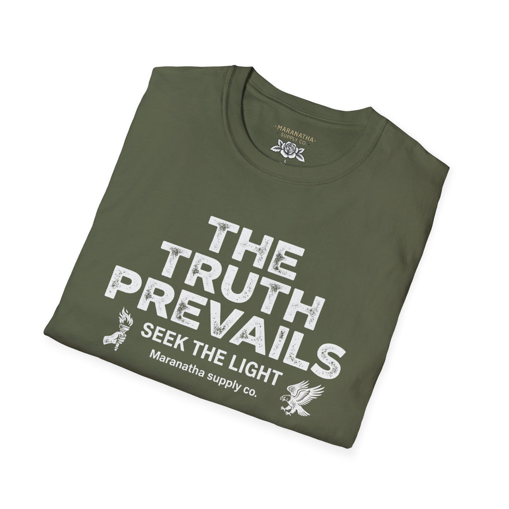 The Truth Prevails Graphic T-Shirt — "Seek The Light" Inspirational Tee