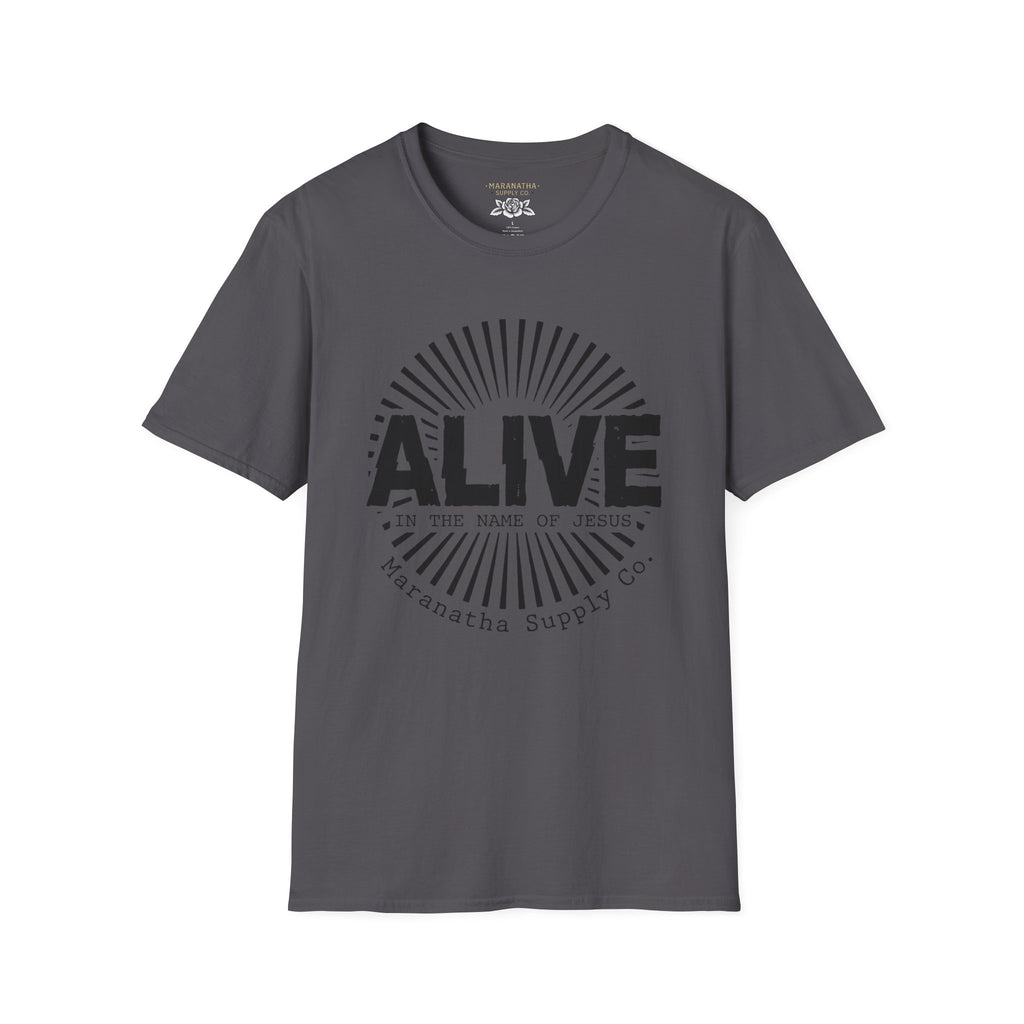 Alive in the name of Jesus Branded