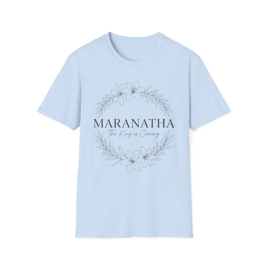Maranatha the king is coming wreath